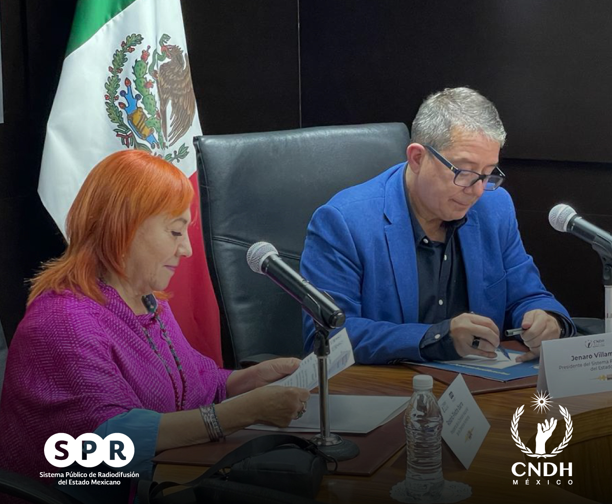 SPR y CNDH firman convenio de colaboración