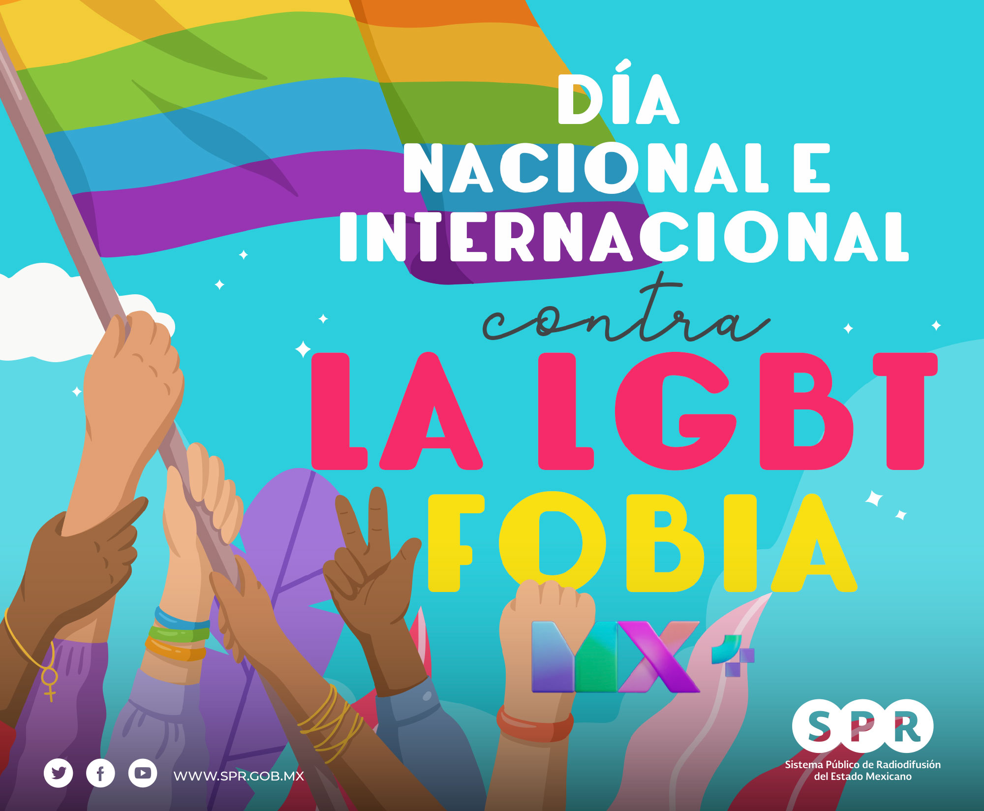 <i>MXPlus</i> presenta programación especial por el día nacional e internacional contra la LGBT fobia