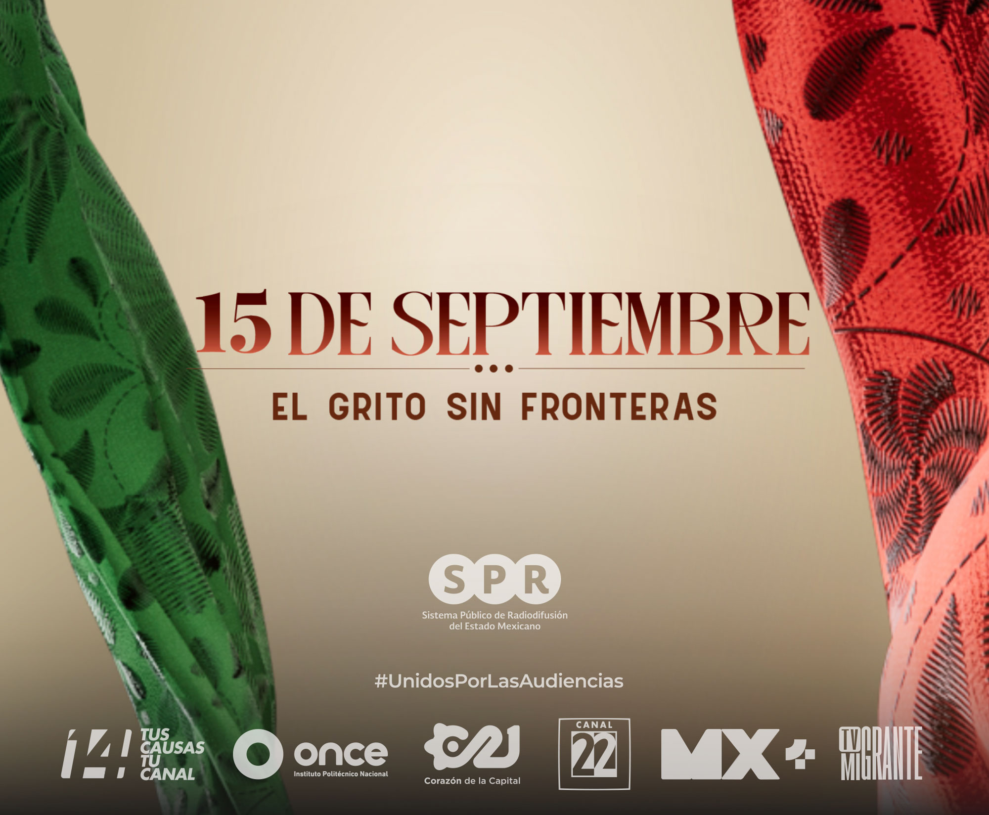 Realizarán medios públicos transmisión conjunta de la conmemoración del 213° aniversario del inicio de la Independencia