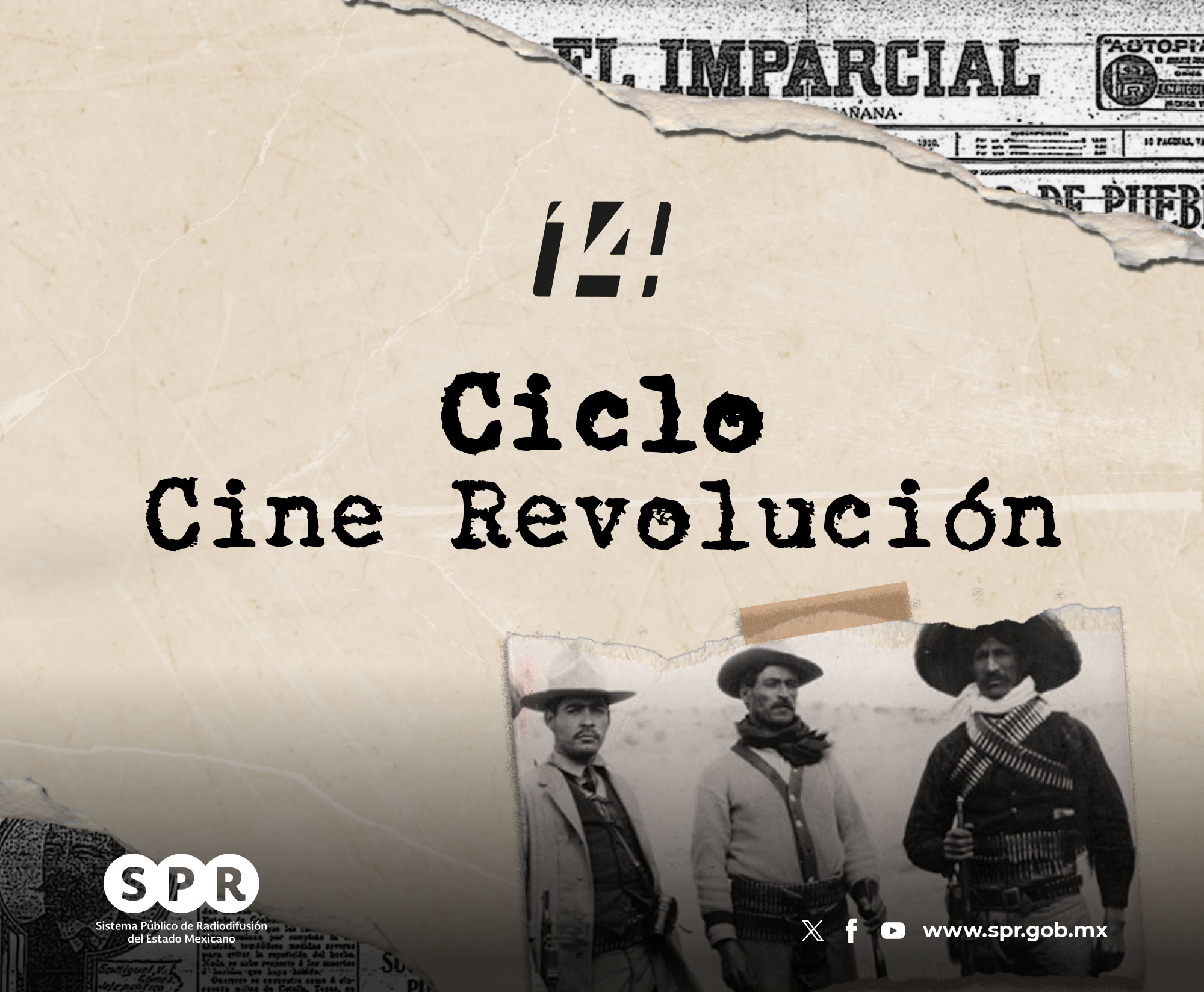 Canal Catorce transmitirá ciclo de cine revolucionario para conmemorar los 113 años del inicio de la Revolución Mexicana