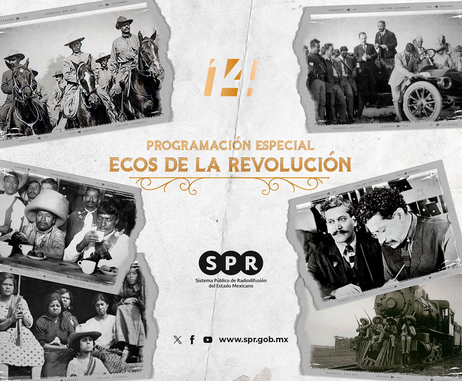 Canal Catorce trasmitirá programación especial “Ecos de la Revolución” para conmemorar la Revolución Mexicana