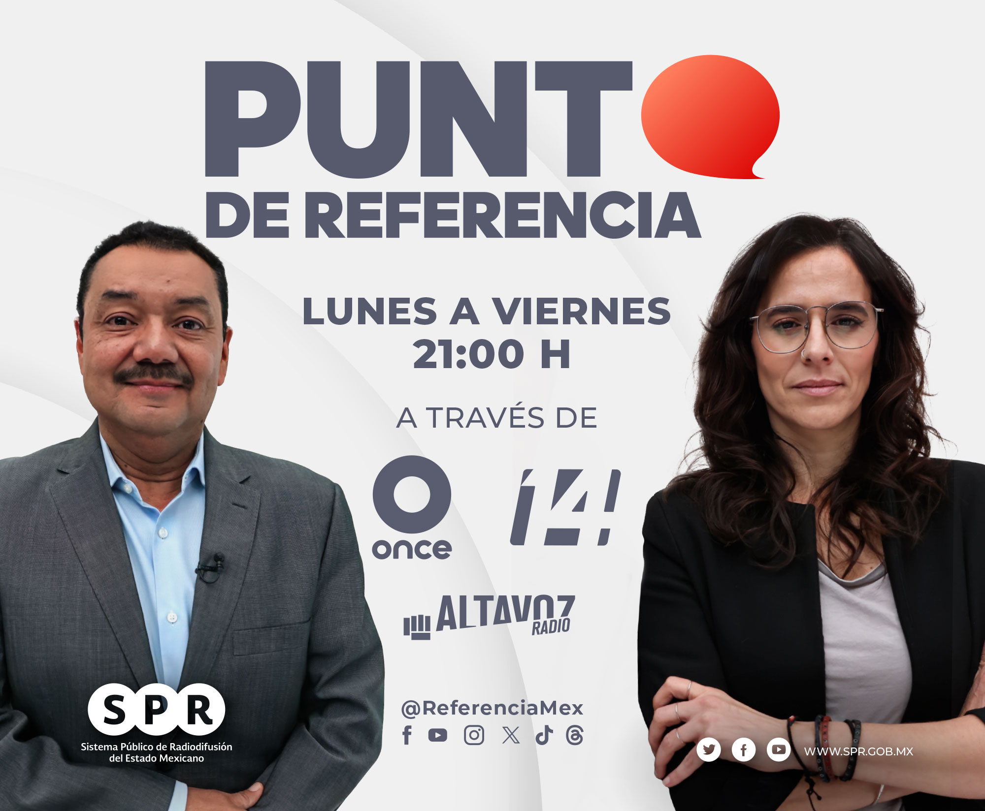 “Punto de Referencia”, nuevo noticiero estelar de medios públicos.