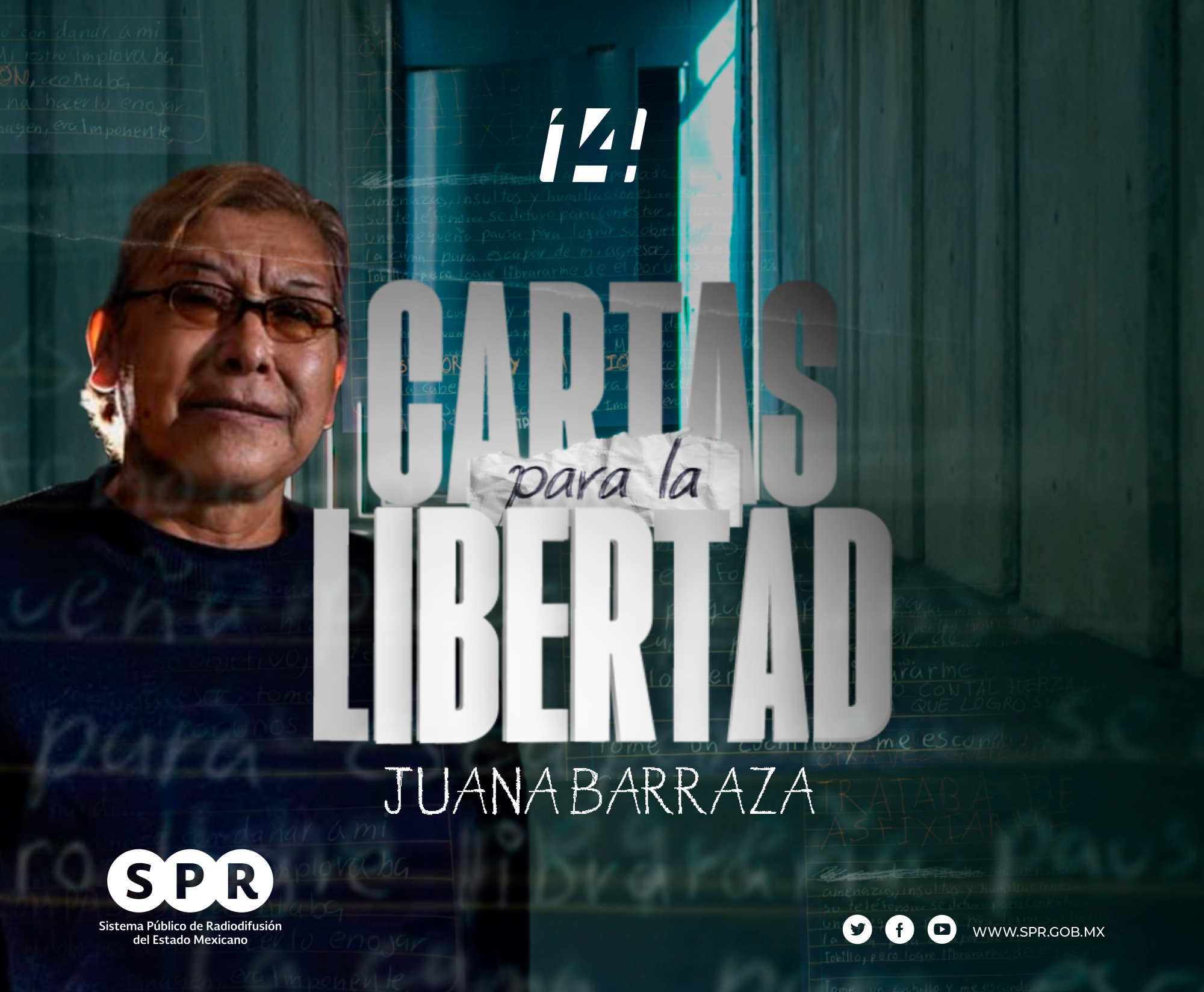 Estrena Canal Catorce entrevista exclusiva a Juana Barraza en “Cartas para la Libertad”, el sábado 13 de enero a las 21:30Hrs