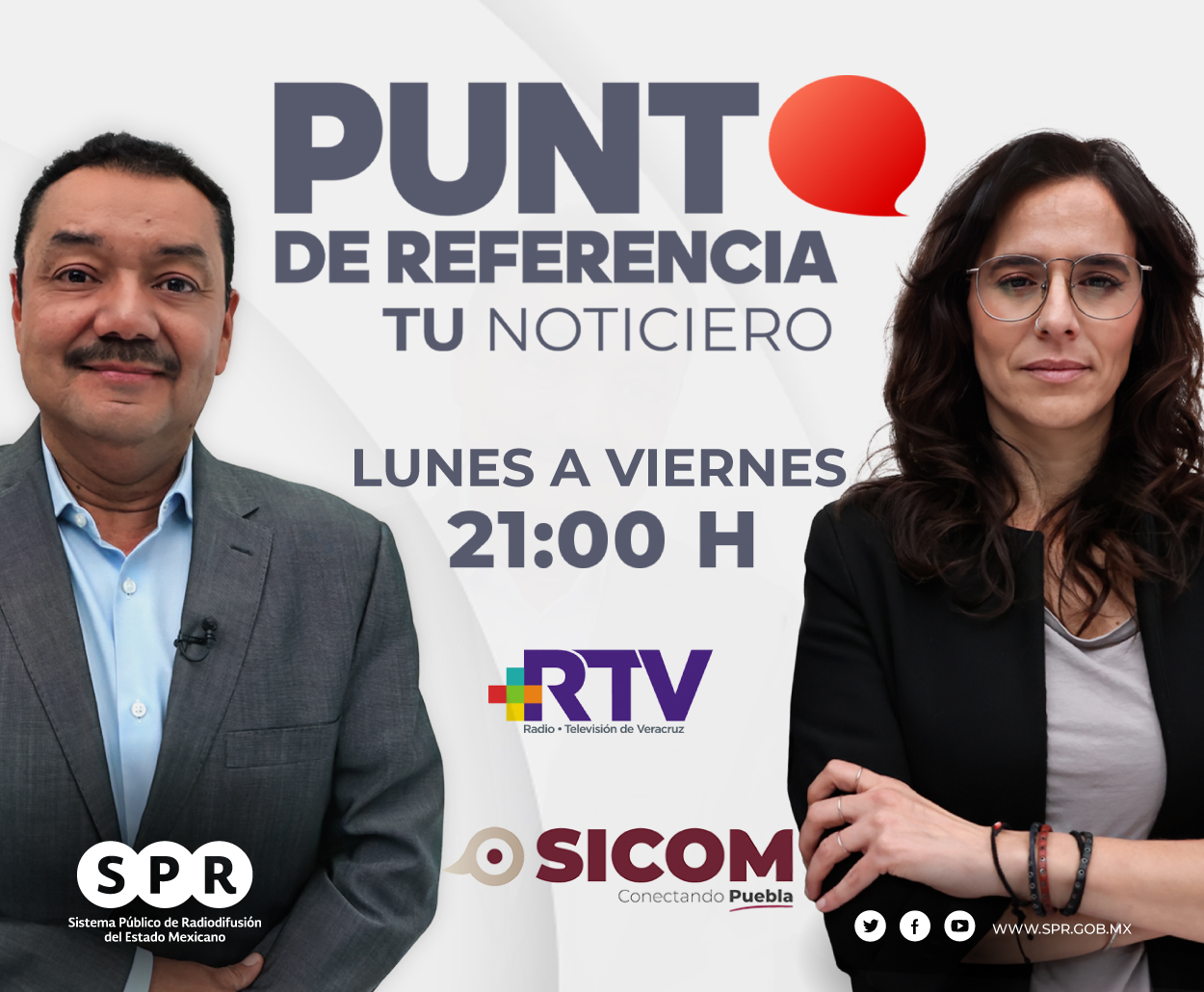 Se suman televisoras públicas de Puebla y Veracruz a la transmisión de “Punto de Referencia”, el noticiero estelar de los medios públicos
