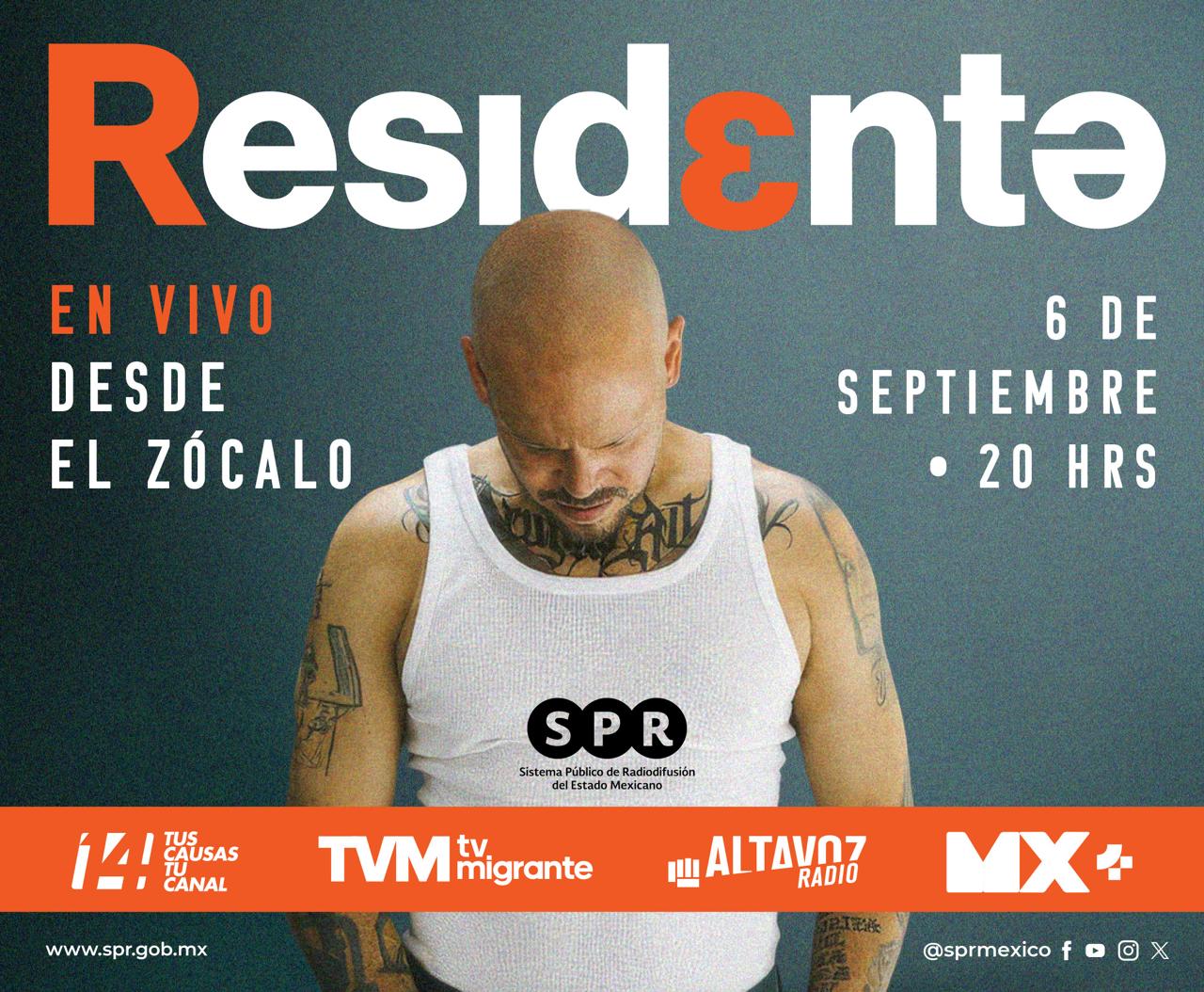 Residente en el Zócalo capitalino: conciencia social y energía puertorriqueña
a través de los Medios Públicos

