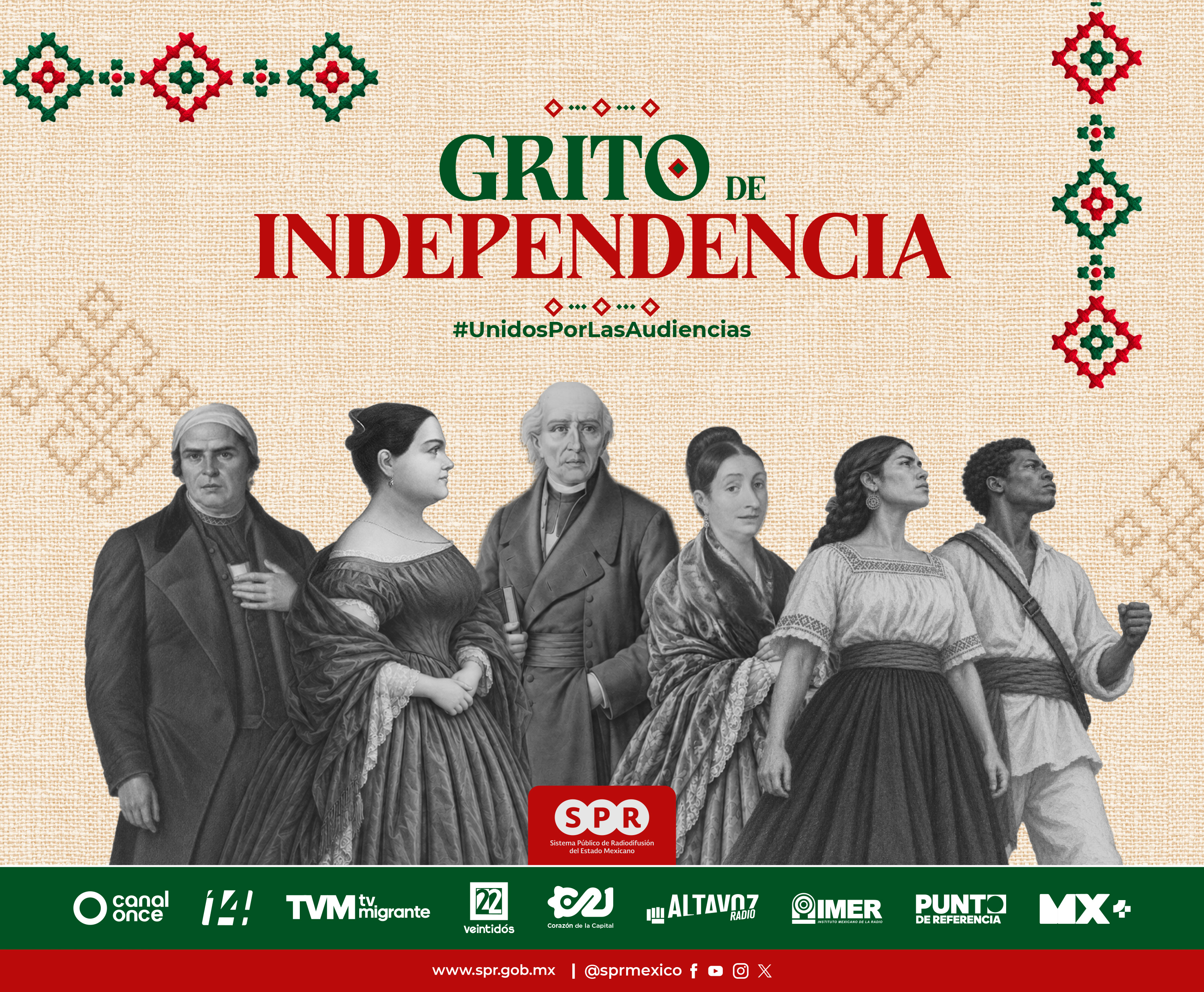 Medios Públicos Transmiten Grito de Independencia desde las 20:00 Hrs.

