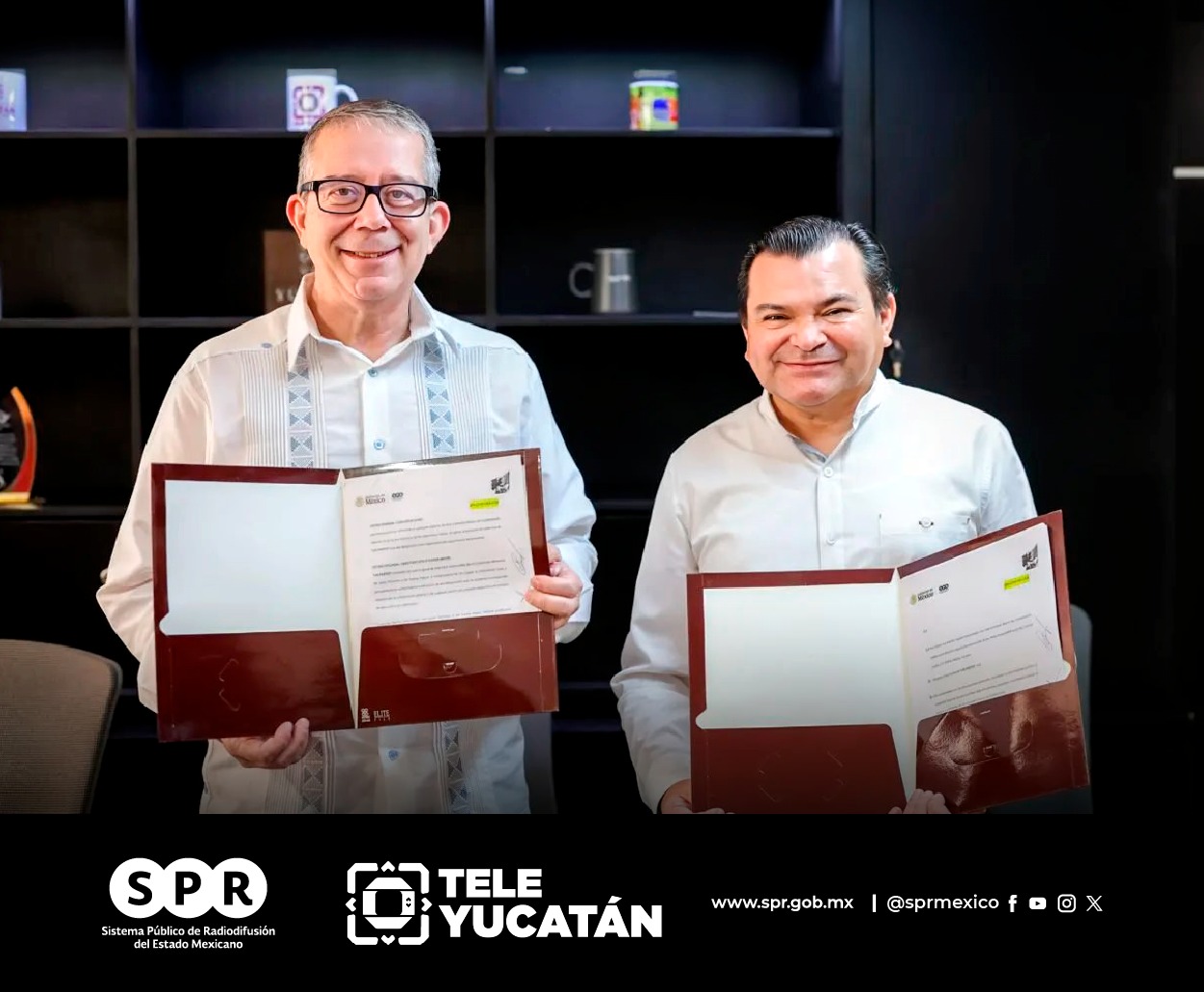 El SPR firma convenio de colaboración con el Sistema Tele Yucatán

