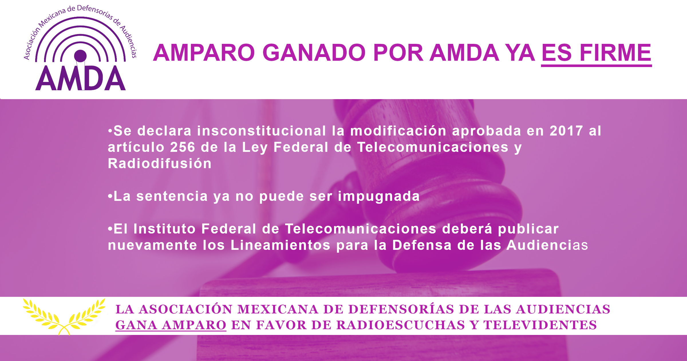 AMDA Gana Amparo
